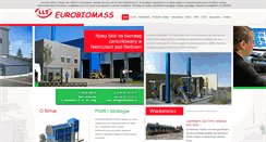 Desktop Screenshot of eurobiomass.pl